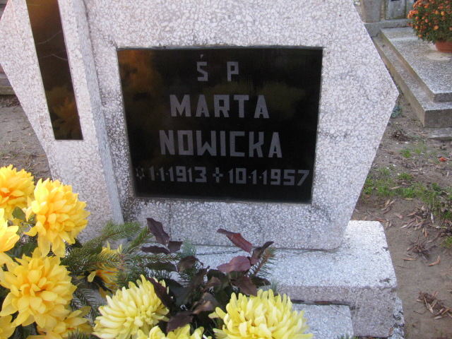 Marta Nowicka 1913 Nowa Cerkiew - Grobonet - Wyszukiwarka osób pochowanych