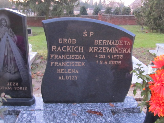 Bernadeta Krzemińska 1932 Nowa Cerkiew - Grobonet - Wyszukiwarka osób pochowanych